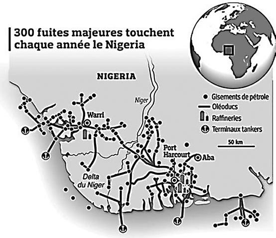 300 fuites majeures touchent chaque année le Nigéria